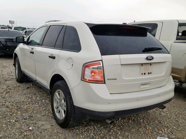 2FMDK3GC2ABB27518 - 2010 FORD EDGE SE WHITE photo 3