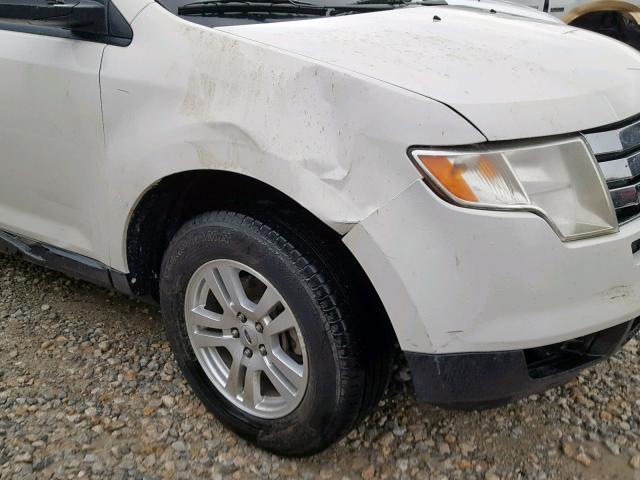 2FMDK3GC2ABB27518 - 2010 FORD EDGE SE WHITE photo 9