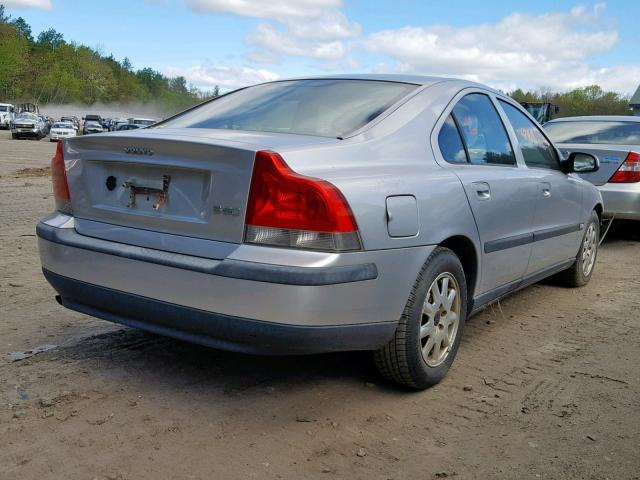 YV1RS61R412070649 - 2001 VOLVO S60 SILVER photo 4