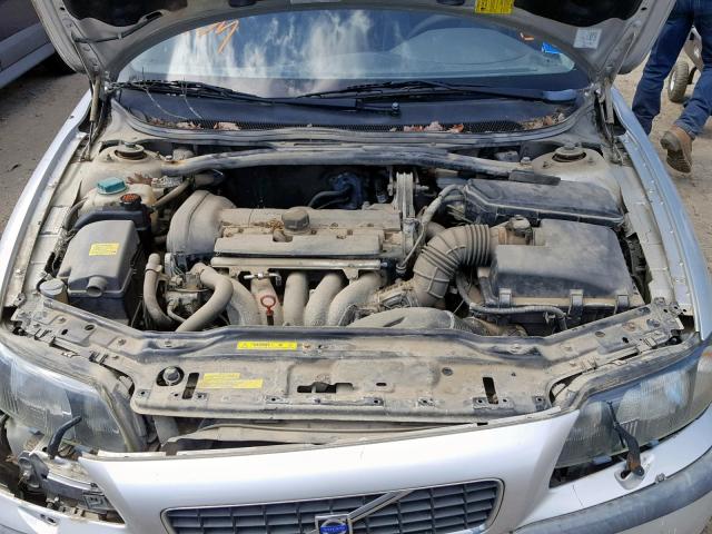 YV1RS61R412070649 - 2001 VOLVO S60 SILVER photo 7