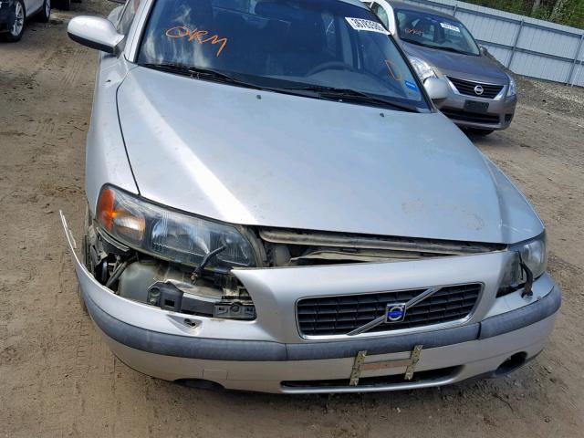 YV1RS61R412070649 - 2001 VOLVO S60 SILVER photo 9