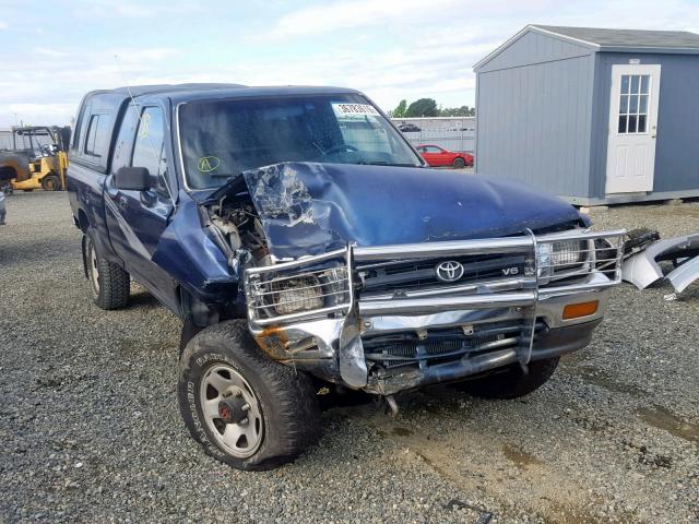 4TAVN13D4PZ114290 - 1993 TOYOTA PICKUP 1/2 BLUE photo 1