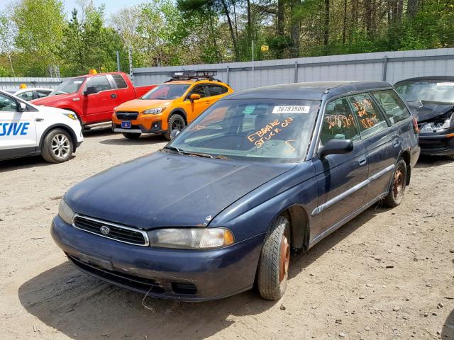 4S3BK4353T6932826 - 1996 SUBARU LEGACY L BLUE photo 2