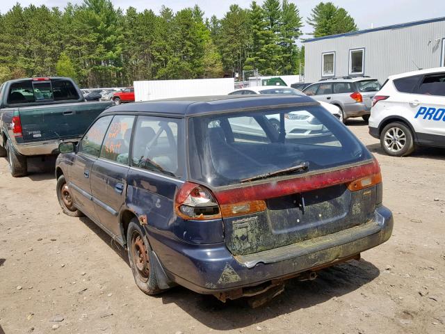 4S3BK4353T6932826 - 1996 SUBARU LEGACY L BLUE photo 3