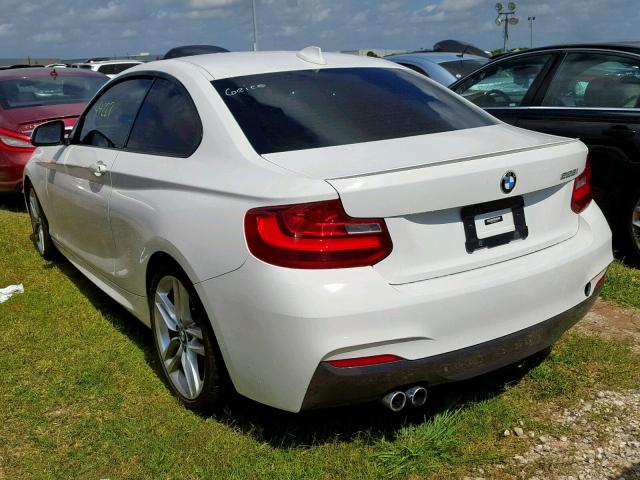 WBA1F5C53EV255210 - 2014 BMW 228 I WHITE photo 3