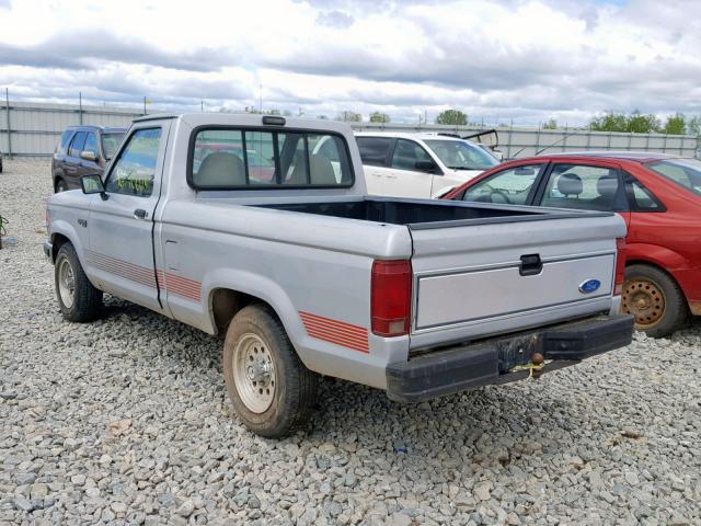 1FTCR10A7NUC47937 - 1992 FORD RANGER SILVER photo 3