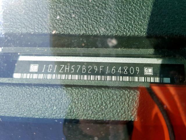 1G1ZH57B29F164809 - 2009 CHEVROLET MALIBU 1LT 银色 照片 10