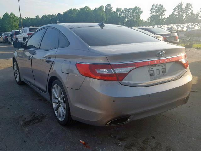 KMHFH4JG6DA249226 - 2013 HYUNDAI AZERA GLS SILVER photo 3