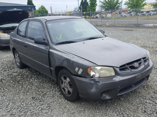 KMHCG35C12U193697 - 2002 HYUNDAI ACCENT GS SILVER photo 1