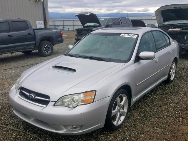 4S3BL676X66219647 - 2006 SUBARU LEGACY GT SILVER photo 2