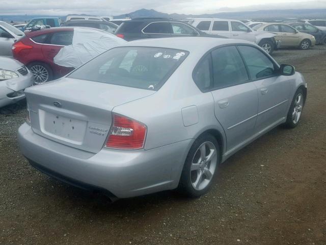 4S3BL676X66219647 - 2006 SUBARU LEGACY GT SILVER photo 4