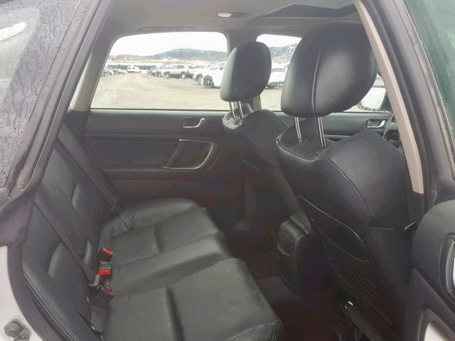 4S3BL676X66219647 - 2006 SUBARU LEGACY GT SILVER photo 6