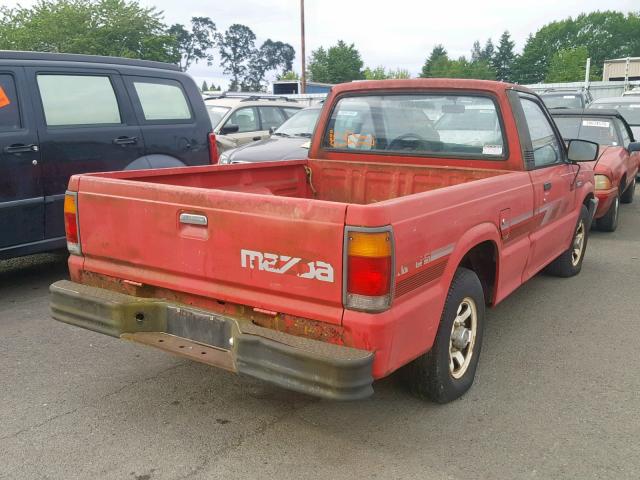 JM2UF1133K0790696 - 1989 MAZDA B2200 SHOR RED photo 4