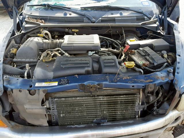 1B7HL48N32S533324 - 2002 DODGE DAKOTA QUA BLUE photo 7