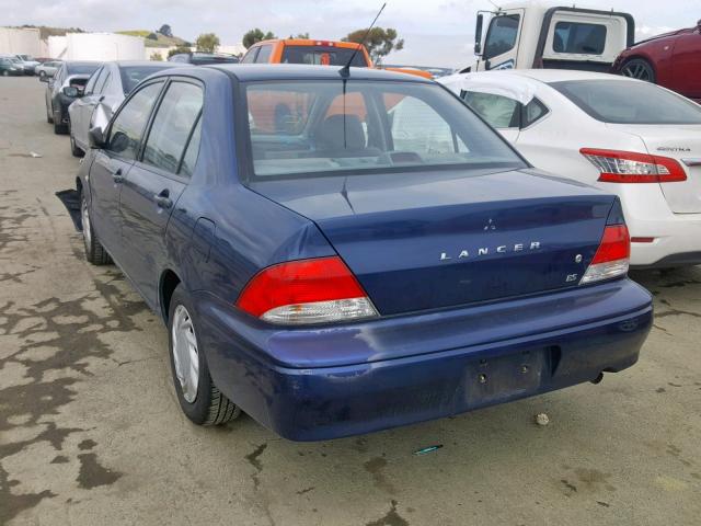 JA3AJ26E72U036715 - 2002 MITSUBISHI LANCER ES BLUE photo 3