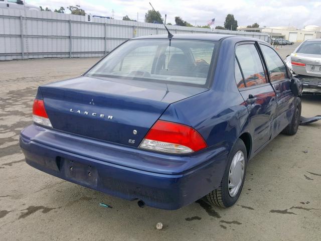 JA3AJ26E72U036715 - 2002 MITSUBISHI LANCER ES BLUE photo 4