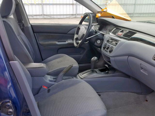 JA3AJ26E72U036715 - 2002 MITSUBISHI LANCER ES BLUE photo 5