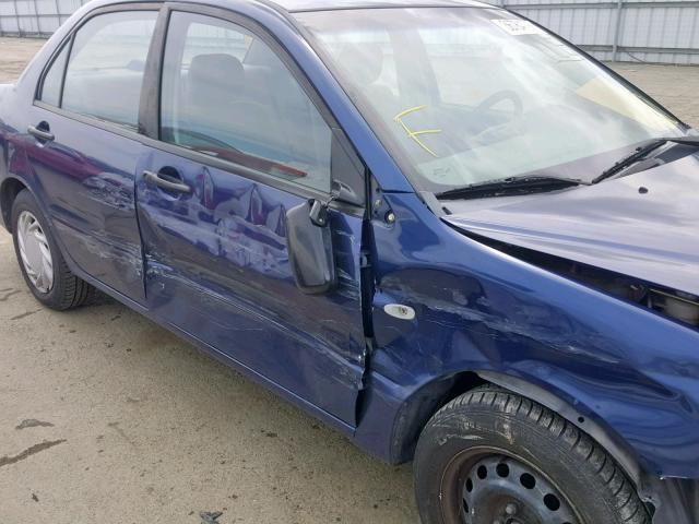 JA3AJ26E72U036715 - 2002 MITSUBISHI LANCER ES BLUE photo 9