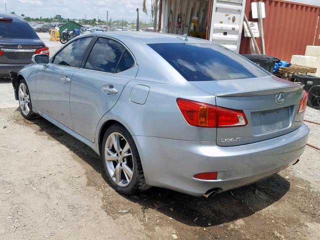 JTHBK262895089452 - 2009 LEXUS IS 250 BLUE photo 3