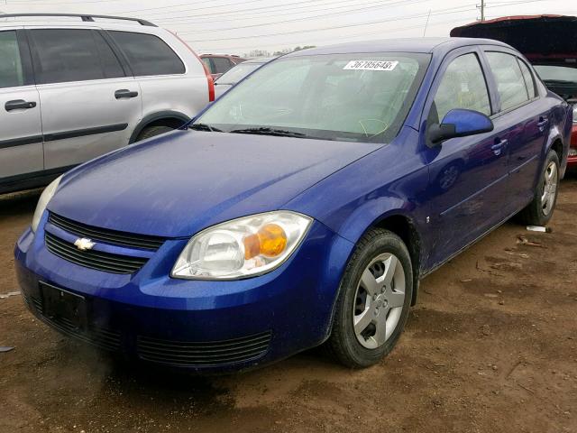 1G1AL58F577239376 - 2007 CHEVROLET COBALT LT BLUE photo 2