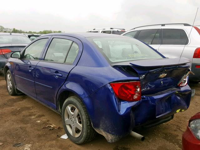 1G1AL58F577239376 - 2007 CHEVROLET COBALT LT BLUE photo 3