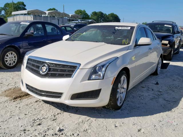 1G6AA5RA2D0160982 - 2013 CADILLAC ATS WHITE photo 2