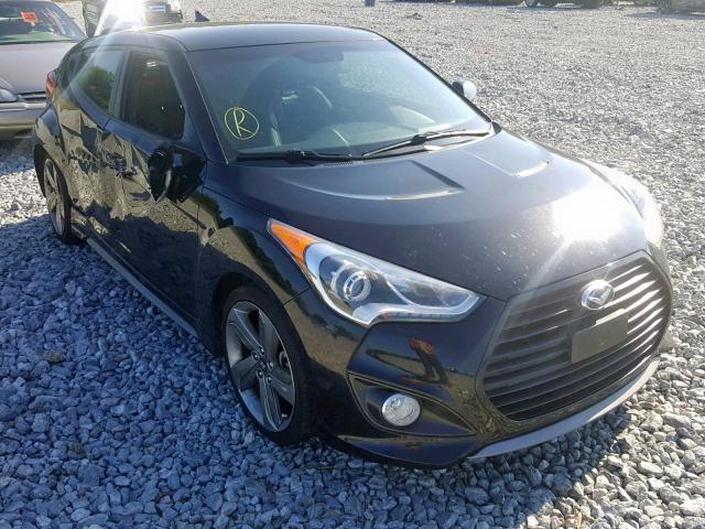 KMHTC6AE9FU231493 - 2015 HYUNDAI VELOSTER T BLACK photo 1