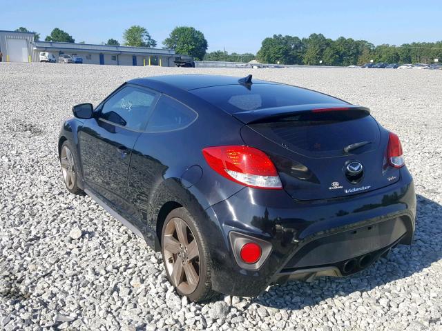 KMHTC6AE9FU231493 - 2015 HYUNDAI VELOSTER T BLACK photo 3