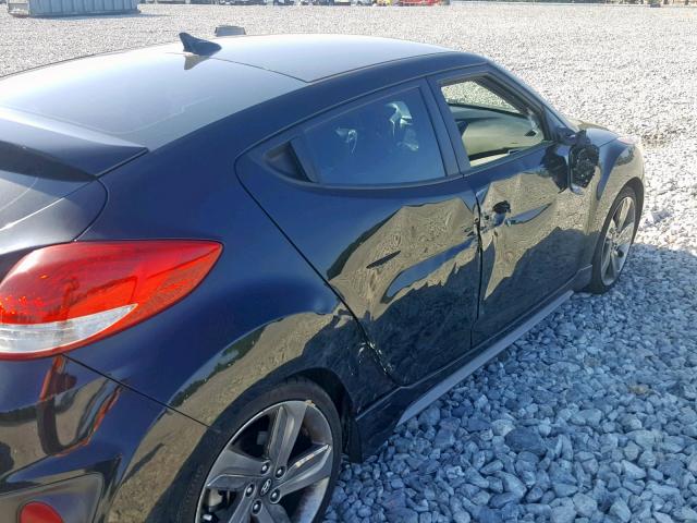 KMHTC6AE9FU231493 - 2015 HYUNDAI VELOSTER T BLACK photo 9