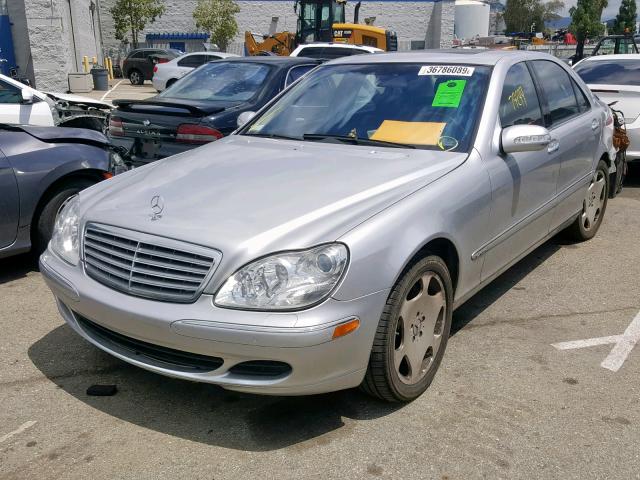 WDBNG76J93A352890 - 2003 MERCEDES-BENZ S 600 SILVER photo 2