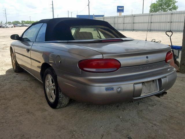 3C3EL45H4WT203069 - 1998 CHRYSLER SEBRING JX TAN photo 3