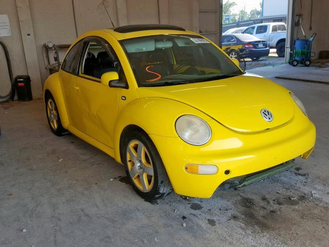 3VWCD21C72M450313 - 2002 VOLKSWAGEN NEW BEETLE 黄色 照片 1
