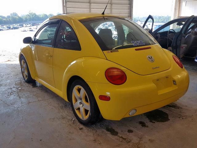 3VWCD21C72M450313 - 2002 VOLKSWAGEN NEW BEETLE 黄色 照片 3