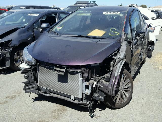 JHMGK5H73GS006203 - 2016 HONDA FIT EX PURPLE photo 2