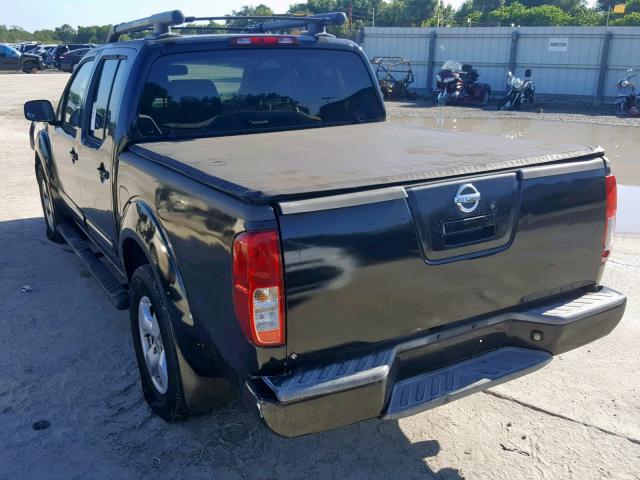 1N6AD07U07C452067 - 2007 NISSAN FRONTIER C BLACK photo 3