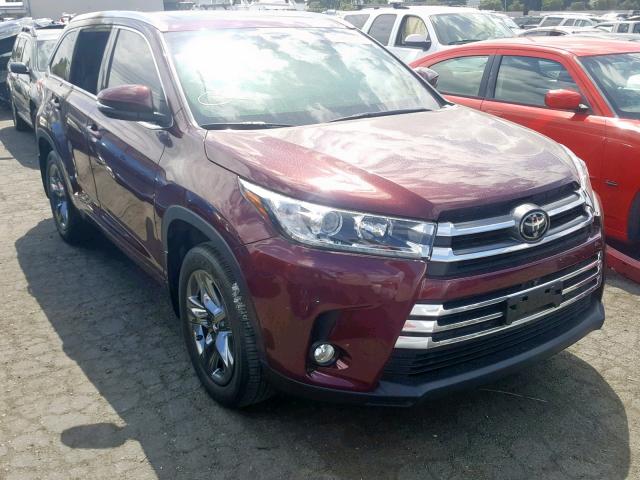 5TDDZRFH2HS402328 - 2017 TOYOTA HIGHLANDER BURGUNDY photo 1