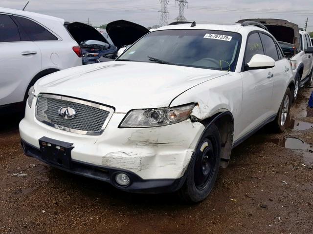 JNRAS08W13X205166 - 2003 INFINITI FX35 WHITE photo 2