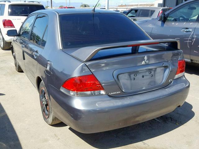 JA3AJ26E85U007714 - 2005 MITSUBISHI LANCER ES GRAY photo 3