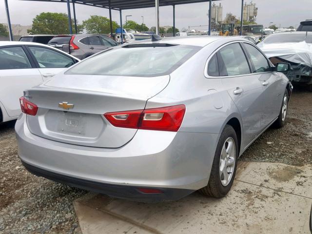 1G1ZB5ST4JF262780 - 2018 CHEVROLET MALIBU LS SILVER photo 4