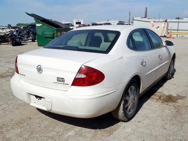 2G4WC532951257273 - 2005 BUICK LACROSSE C WHITE photo 4