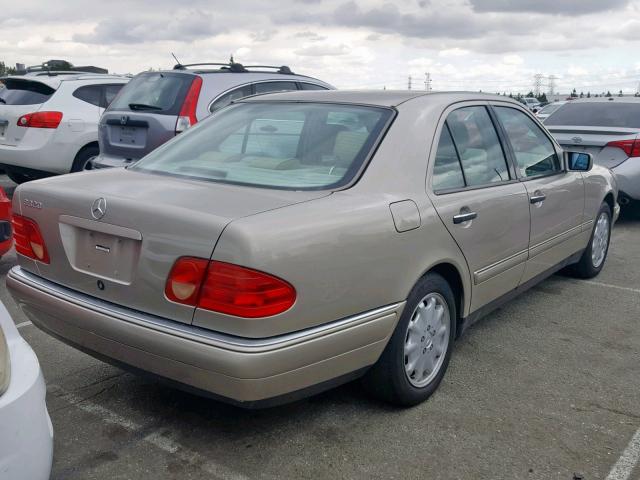 WDBJF65H2XA805778 - 1999 MERCEDES-BENZ E320 GOLD photo 4