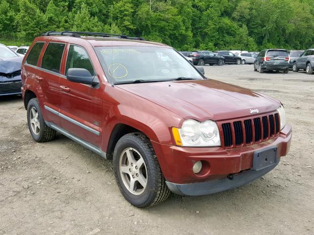 1J8HR48N37C637126 - 2007 JEEP GRAND CHER RED photo 1