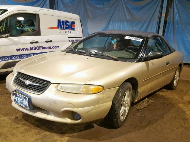 3C3EL45HXXT585819 - 1999 CHRYSLER SEBRING JX GOLD photo 2