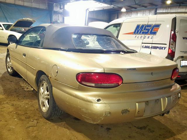 3C3EL45HXXT585819 - 1999 CHRYSLER SEBRING JX GOLD photo 3