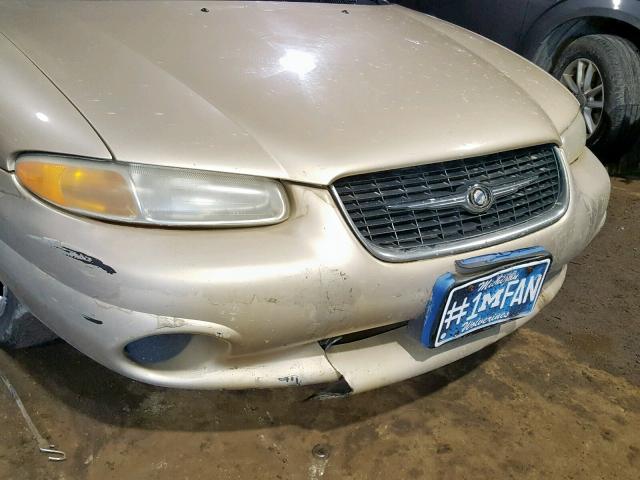 3C3EL45HXXT585819 - 1999 CHRYSLER SEBRING JX GOLD photo 9