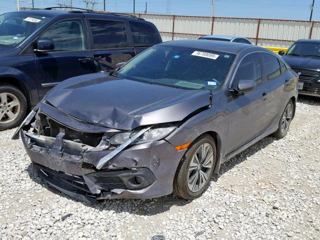 2HGFC1F70GH659991 - 2016 HONDA CIVIC EXL GRAY photo 2