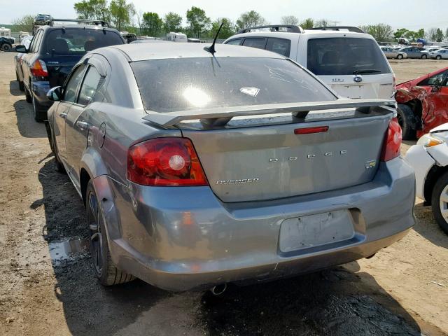 1B3BD1FGXBN587371 - 2011 DODGE AVENGER MA SILVER photo 3