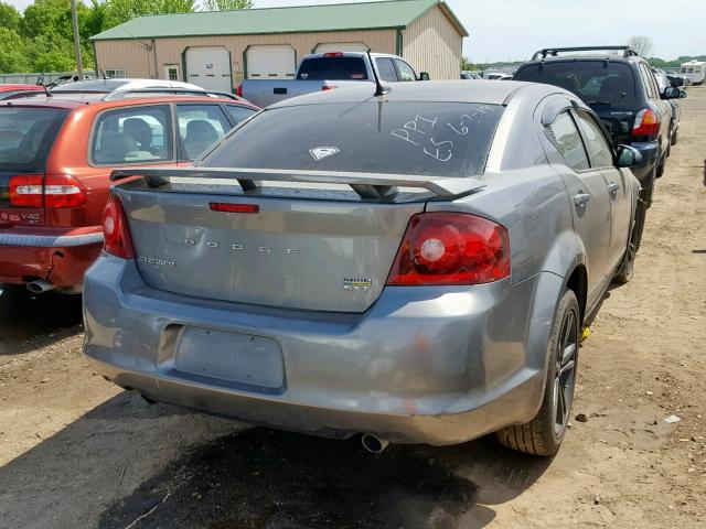 1B3BD1FGXBN587371 - 2011 DODGE AVENGER MA SILVER photo 4