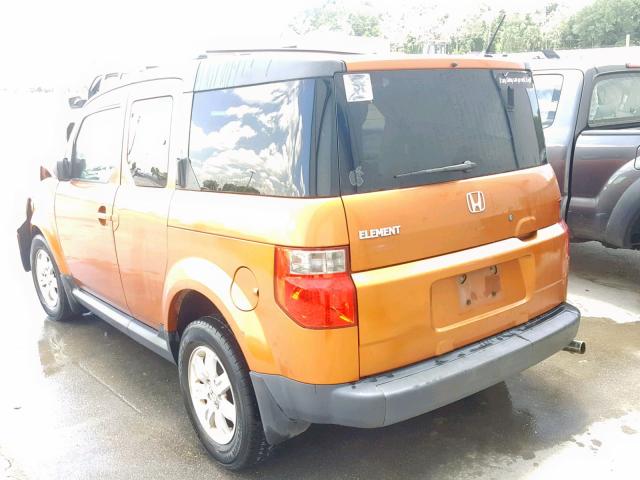 5J6YH18707L016124 - 2007 HONDA ELEMENT EX ORANGE photo 3