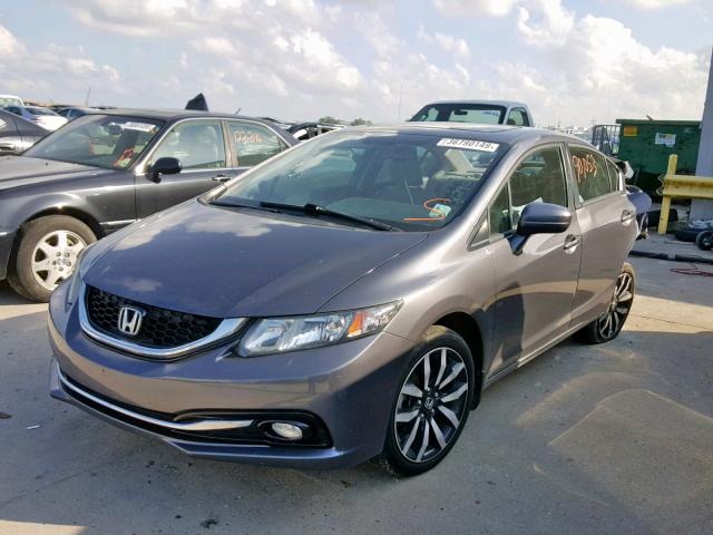 2HGFB2F98FH505019 - 2015 HONDA CIVIC EXL 灰色 照片 2